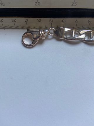 Pulsera con chapa de plata de 1 ley