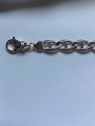 Pulsera con chapa de plata de 1 ley