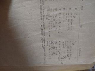 Libro antiguo de Álgebra.