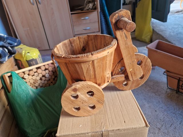 Macetero forma bici