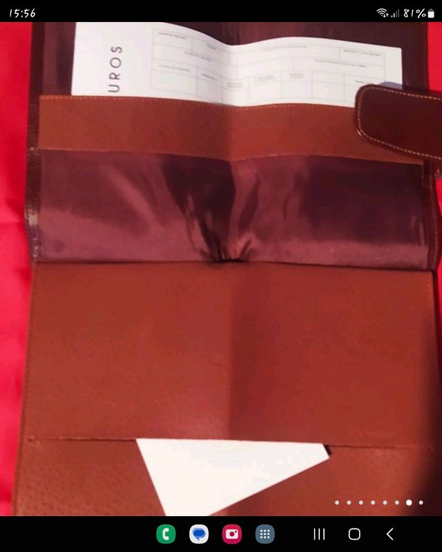 cartera portadocumentos coche