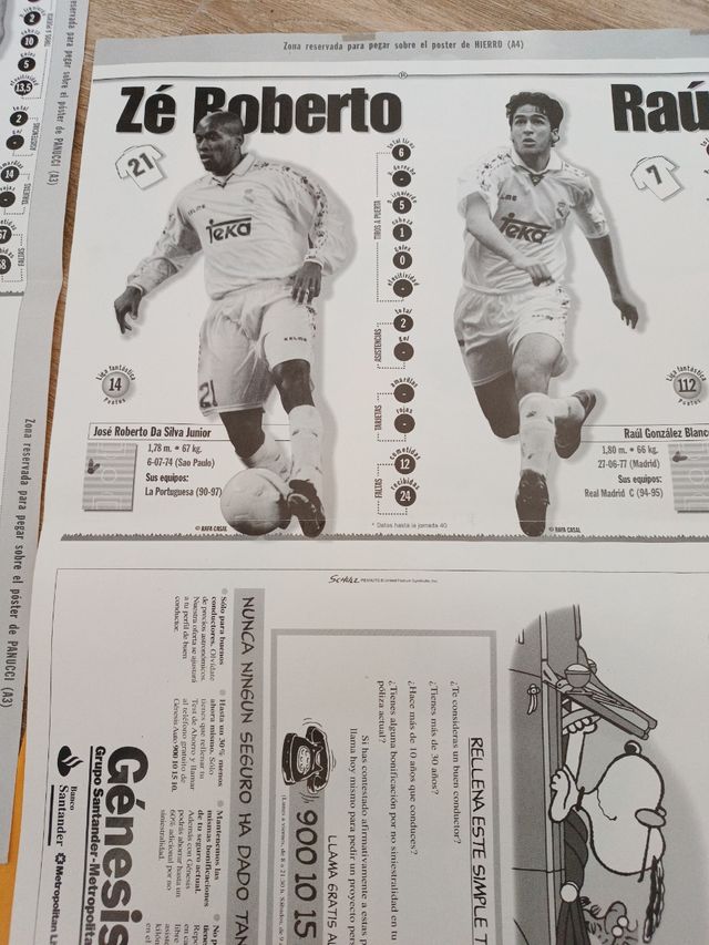 Póster gigante Real Madrid 96-97