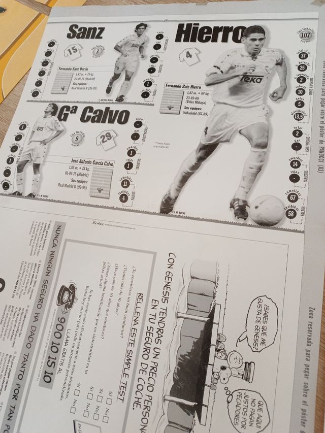 Póster gigante Real Madrid 96-97