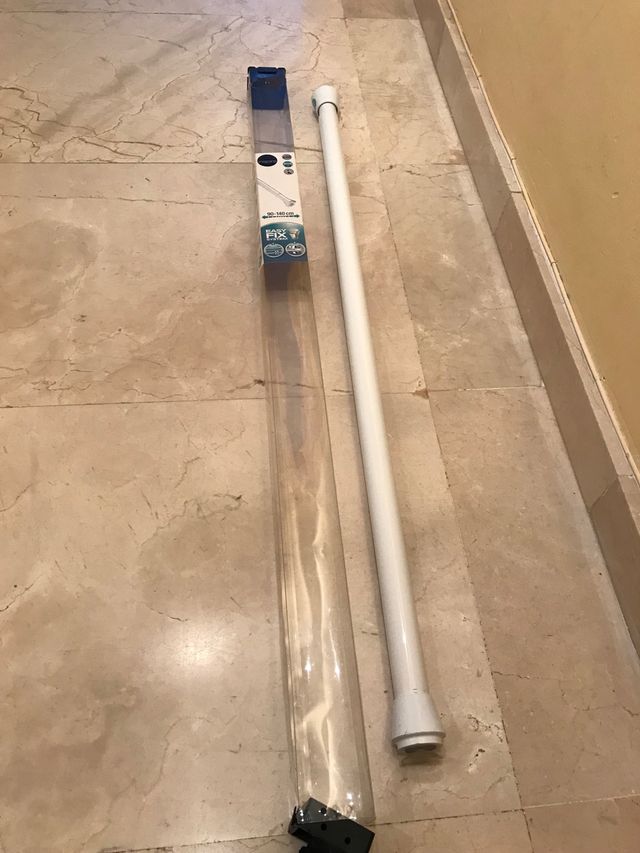 Barra cortinas metálica