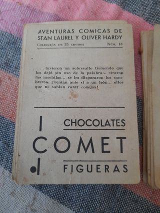 11 Cromos antiguos Chocolates Comet Figuera