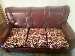 Sofá de piel 3 plazas vintage