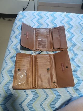 monederos mujer con diferentes compartimentos