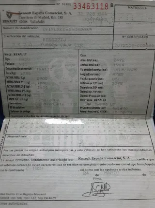 Renault Trafic alta semi camper 2005