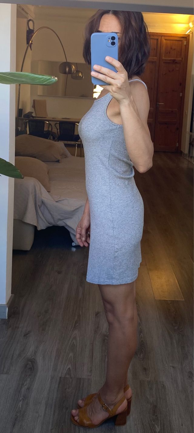 Vestido Ajustado de tirantes Mango