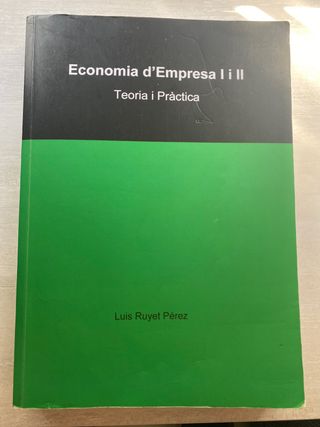 Libro de Economía de Empresa 2º Bachillerato