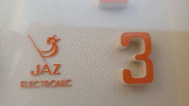 Reloj pared Jaz electronic Año 1970 naranja