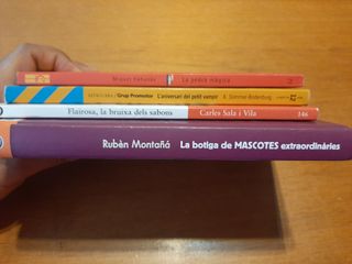 Pack 4 llibres literatura juvenil en Català