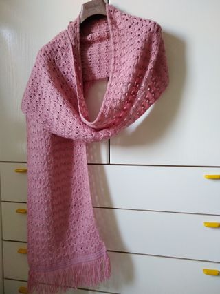Sciarpa artigianale ai ferri donna handmade      