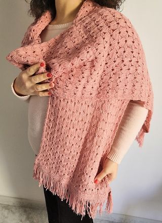 Sciarpa artigianale ai ferri donna handmade      