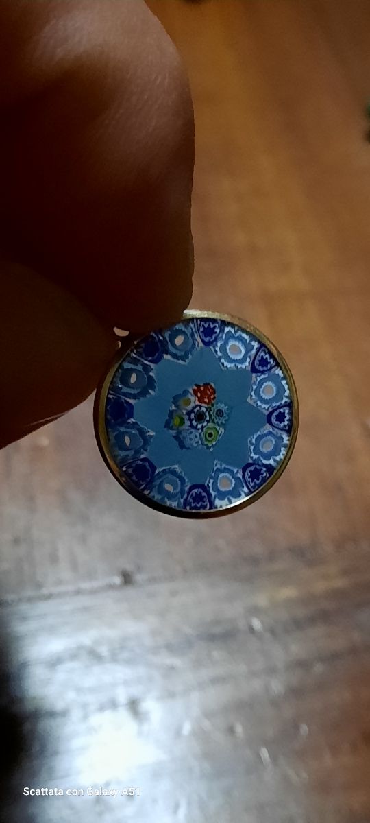 pendente oro 18Kt e vetro Murrina