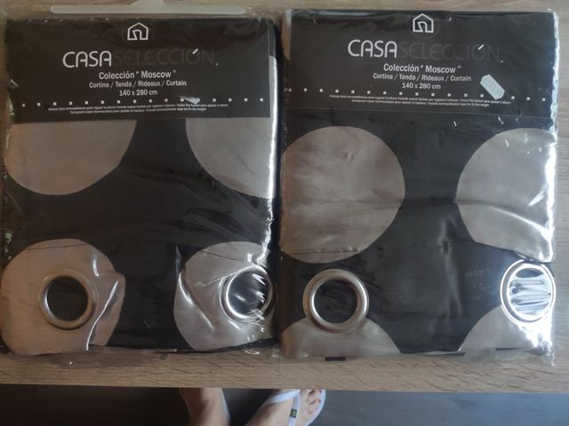 2 cortinas de 140x280
