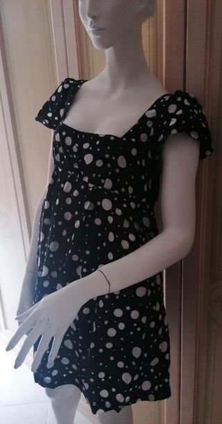 Miniabito HM a pois + cintura