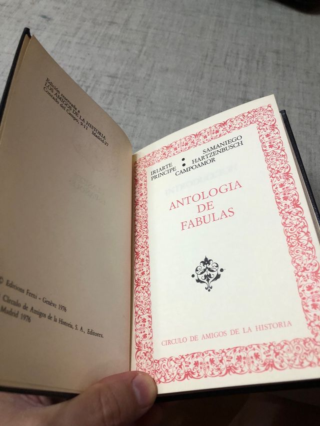 FABULAS. ANTOLOGÍA.