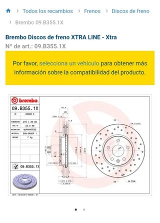 DISCOS FRENO BREMBO VENTILADOS