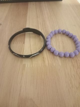 pendiente oreja PLATA y pulseras