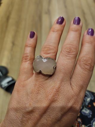 anillo Tous cuarzo rosa