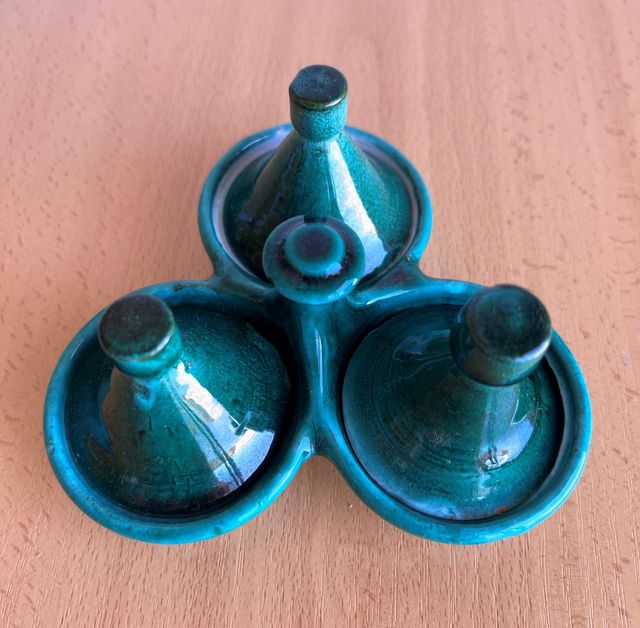 BONITO TAJINE TAJIN ARABE DE CERAMICA, ESPECIERO
