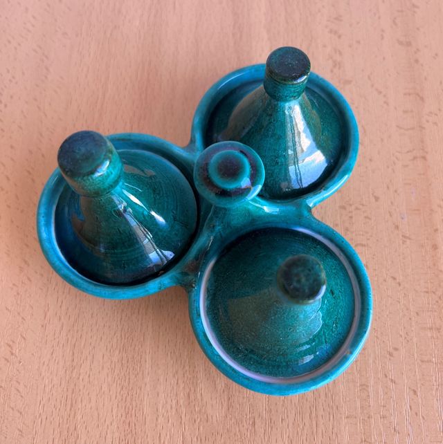 BONITO TAJINE TAJIN ARABE DE CERAMICA, ESPECIERO