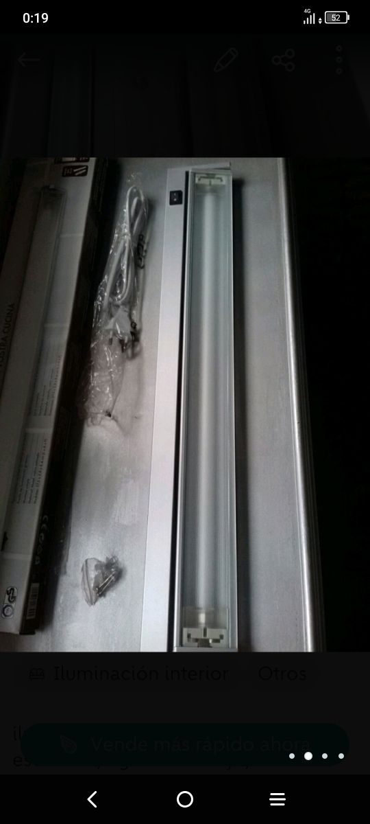 Fluorescente luz auxiliar