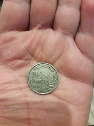 100 francs moneda francesa