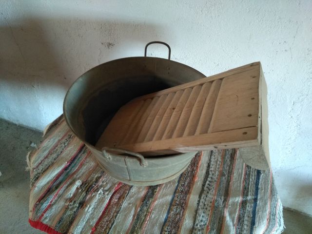 Tabla de lavar de madera