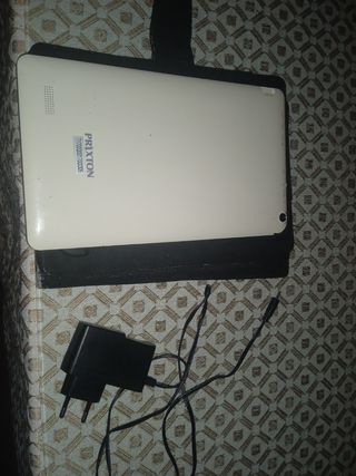 vendo tablet prixton con funda y cargador