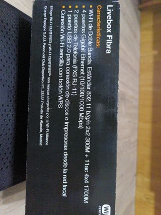 Router Livebox Fibra