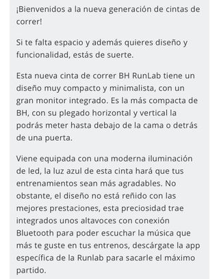 Cinta plegable de correr Run Lab