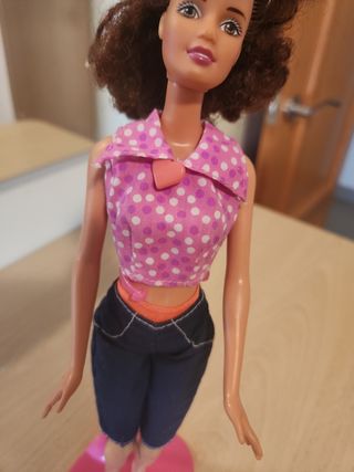 Muñeca Barbie pelo moreno