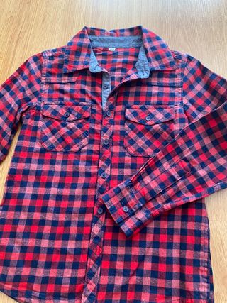 Camisa manga larga pana niño 9-10 años