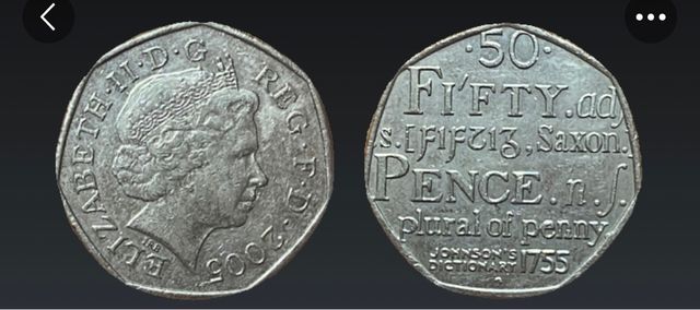 Moneda reino unido 50 peniques