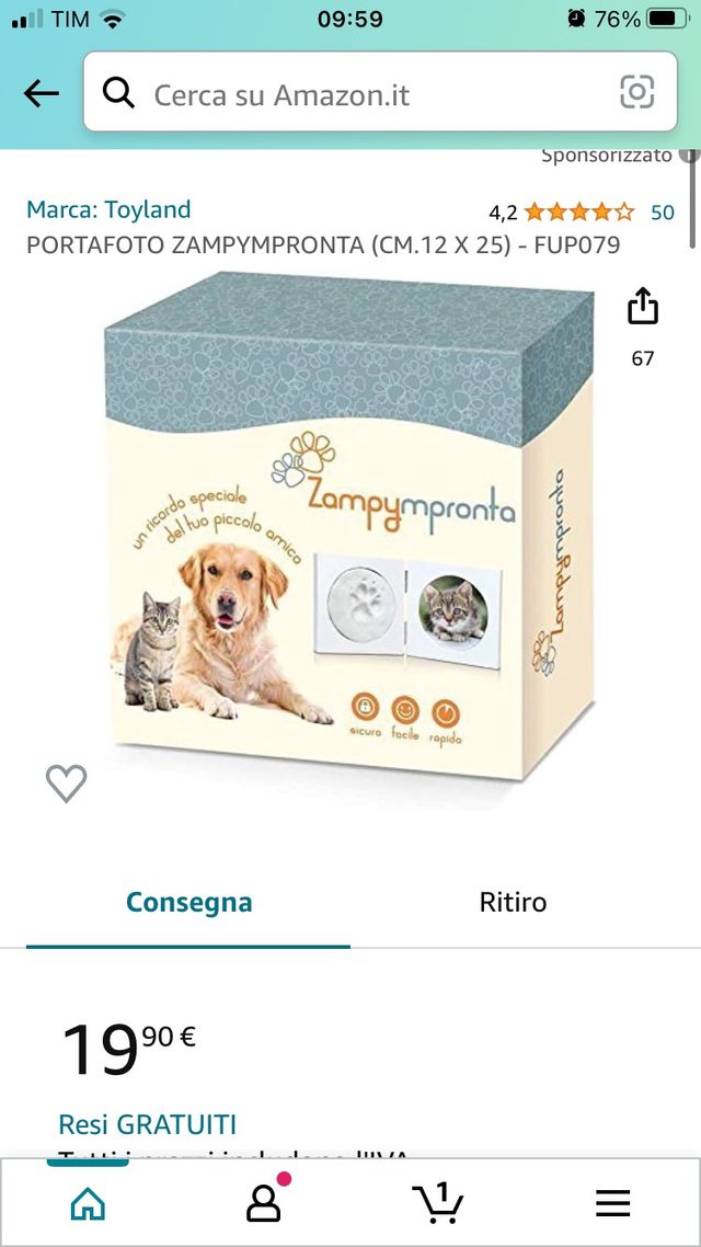 Zampa impronta