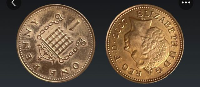 Moneda Reino Unido 1 penique