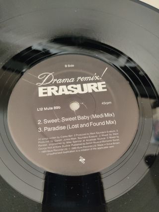 VINILO ERASURE.DRAMA! REMIX