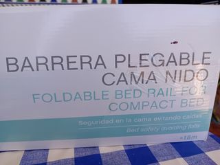 Barrera plegable cama nido. valla seguridad