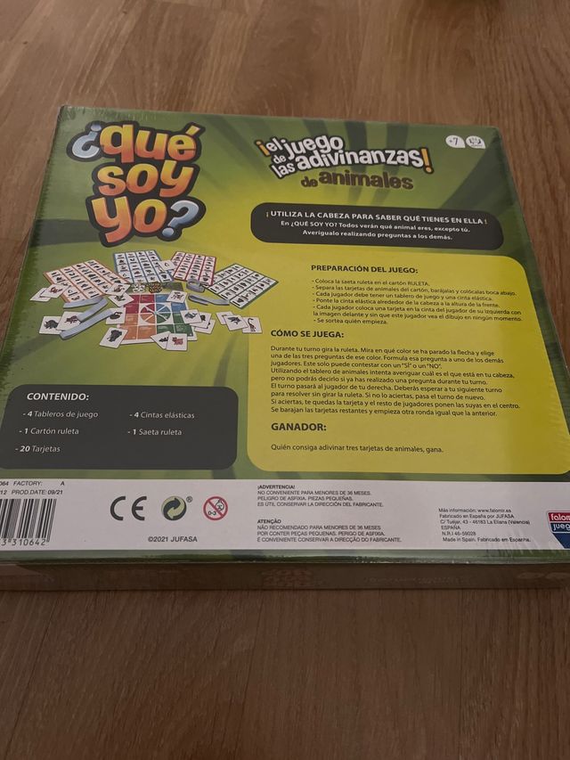 Juego de mesa “Qué soy yo?” A estrenar