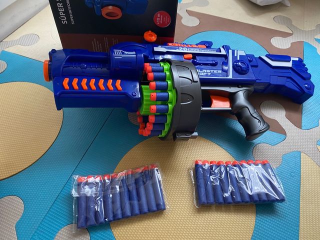 pistola tipo nerf super skyfork automatica
