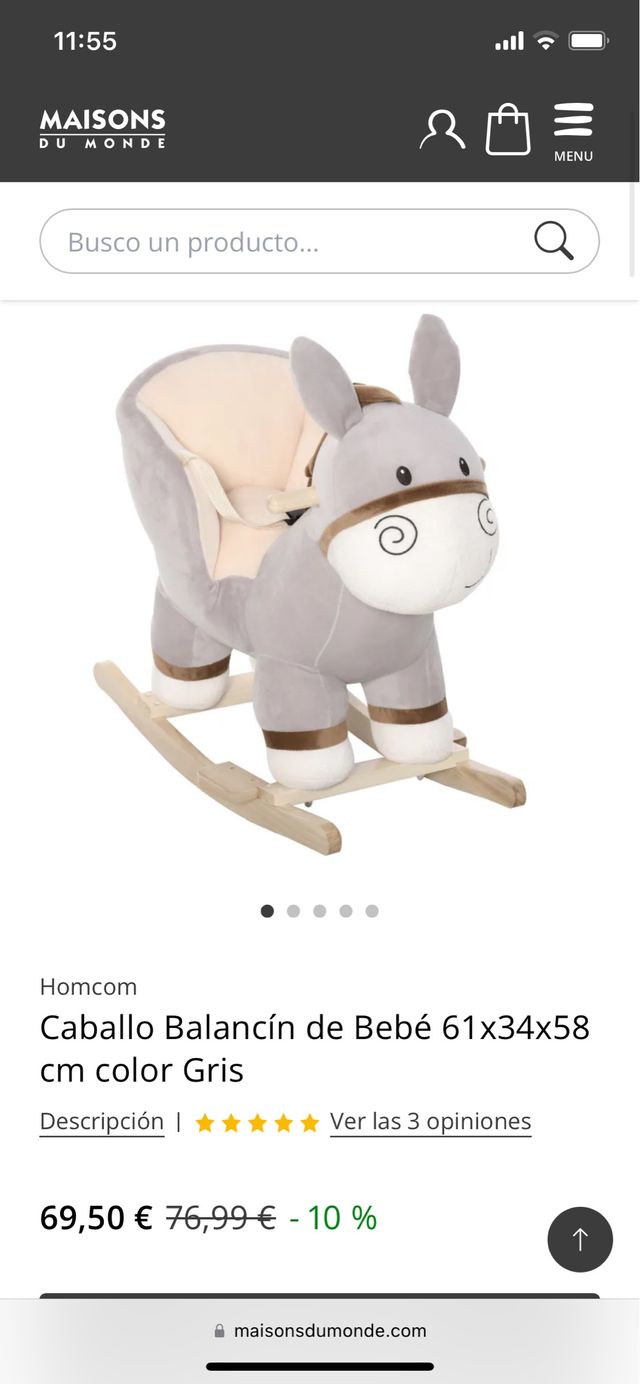 caballo balancin bebe