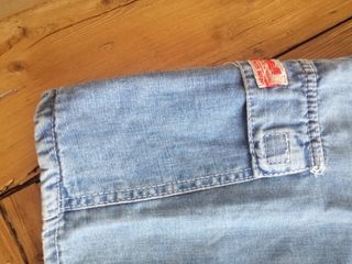 Bermuda vaquera bolsillos hombre