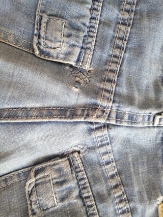 Bermuda vaquera bolsillos hombre