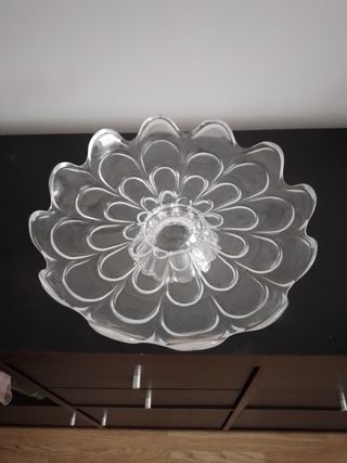 Elegante frutero de cristal