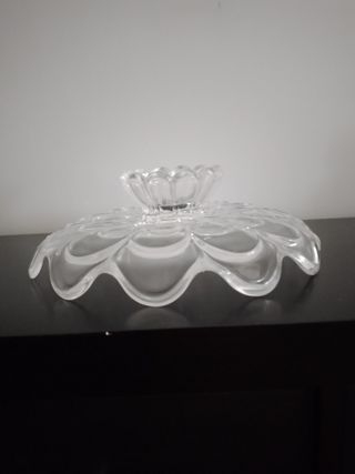 Elegante frutero de cristal
