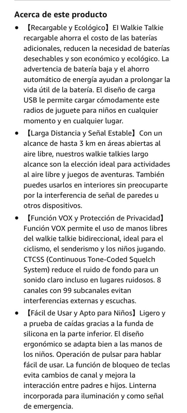 Walkie Talkies Niños