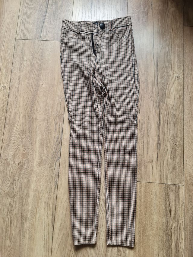 Pantalon cuadros zara 36