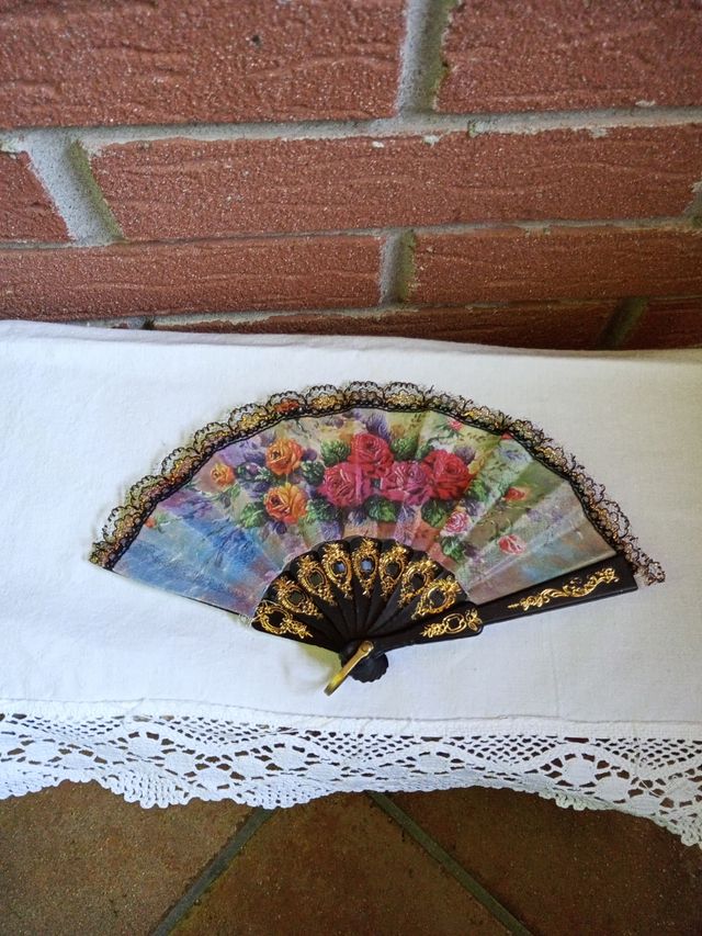 Mini ventaglio con rose nuovo